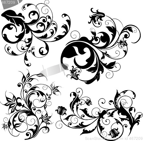 Image of floral design elements