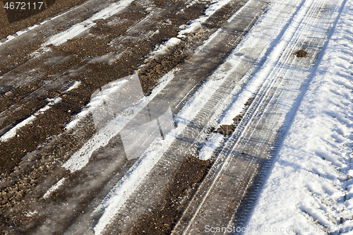 Image of Road in the winter season