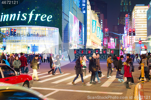 Image of Crossing Shanghai road, China