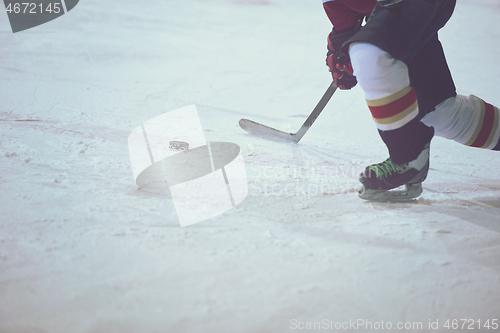 Image of ice hockey player in action