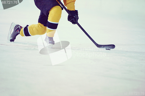 Image of ice hockey player in action