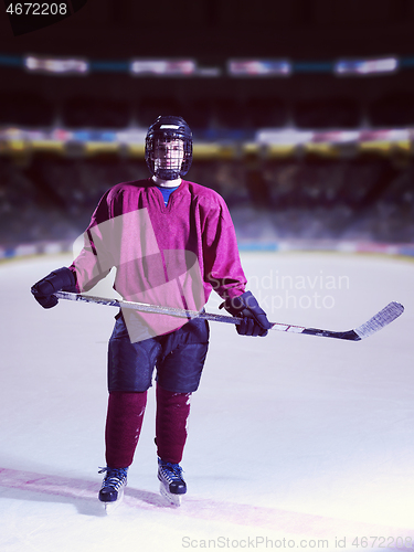 Image of hockey player portrait