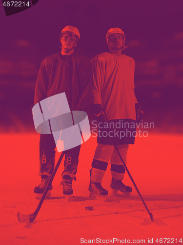 Image of ice hockey sport players