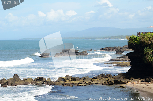 Image of Cliff at Tanah Lot Temple in Bali