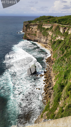 Image of Cliff at Uluwatu Temple or Pura Luhur Uluwatu