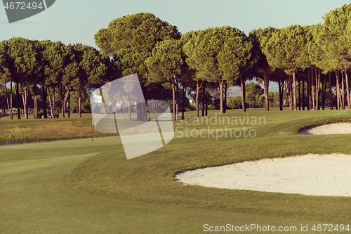 Image of golf course on sunny day