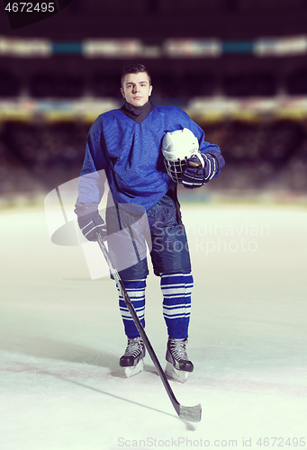 Image of hockey player portrait