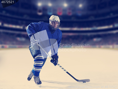 Image of ice hockey player in action