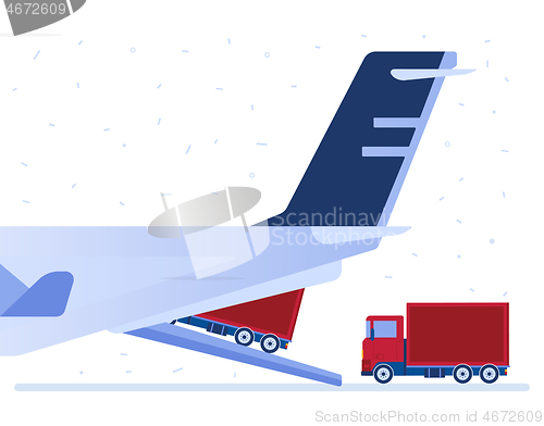 Image of Air logistics vector illustration.