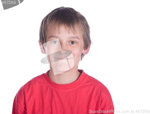 Image of boy on white background