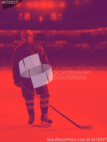 Image of hockey player portrait