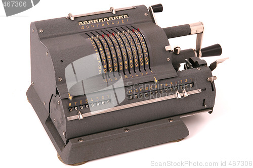 Image of Old mechanical calculator