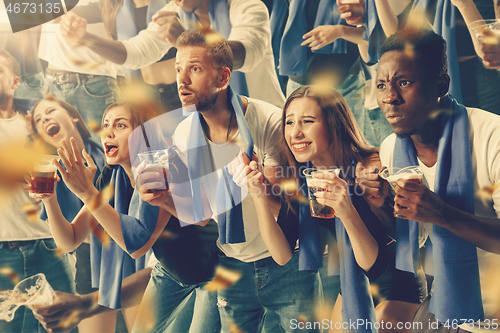 Image of stadium soccer fans emotions portrait