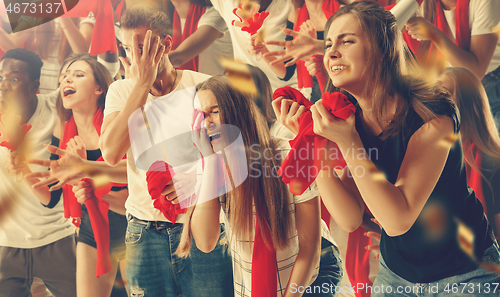 Image of stadium soccer fans emotions portrait
