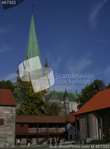 Image of Nidarosdomen and Erkebispegården