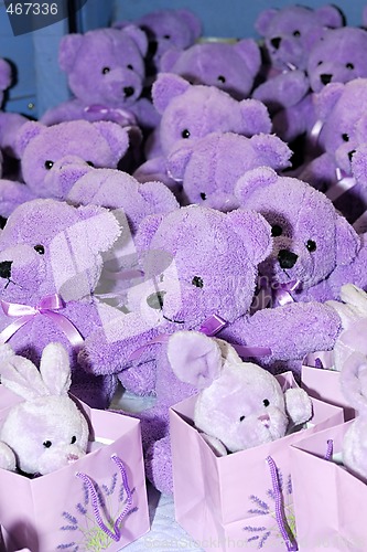 Image of Teddy bears and bunnie peluches