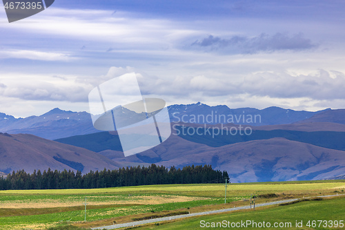 Image of Landscape scenery in south New Zealand
