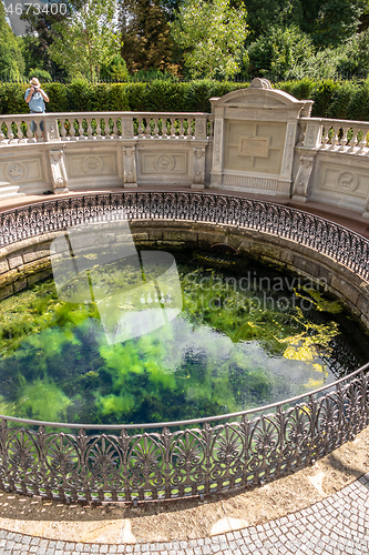 Image of the Danube spring in Donaueschingen Germany