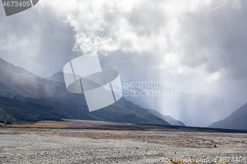 Image of dramatic landscape scenery in south New Zealand