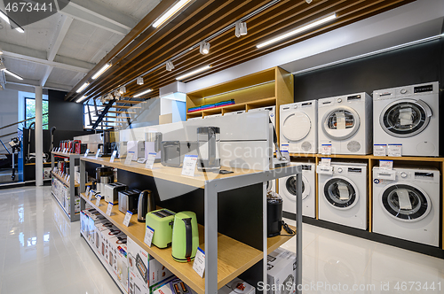 Image of Interior of premium domestic appliance store