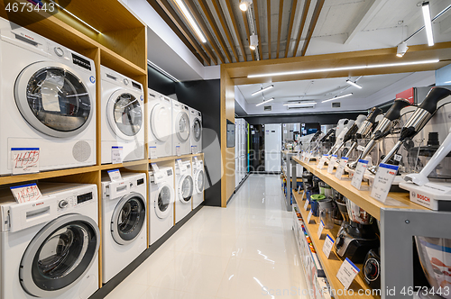 Image of Interior of premium domestic appliance store