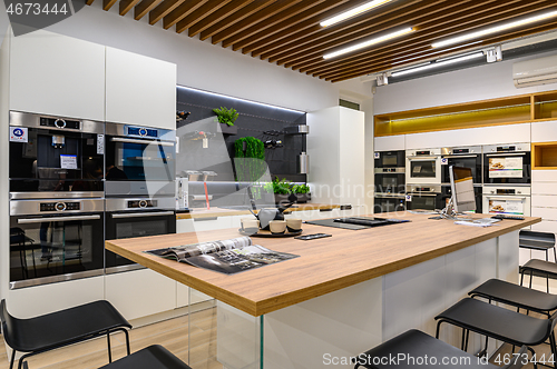 Image of Interior of premium domestic appliance store