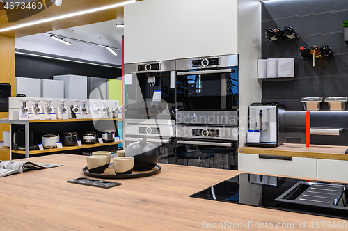 Image of Interior of premium domestic appliance store