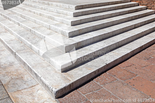 Image of White Marble Stairs Corner