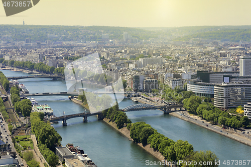 Image of Aerial view from Eiffel Tower on Paris