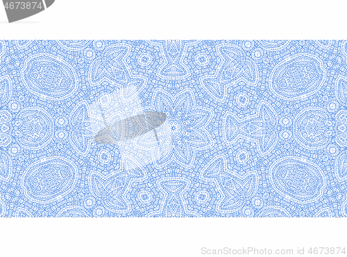 Image of Abstract blue outline pattern