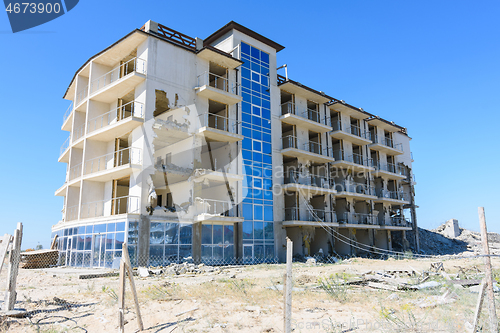 Image of Destruction of a hotel complex recognized as illegal construction by a court decision