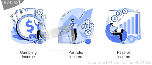 Image of Capital gain abstract concept vector illustrations.
