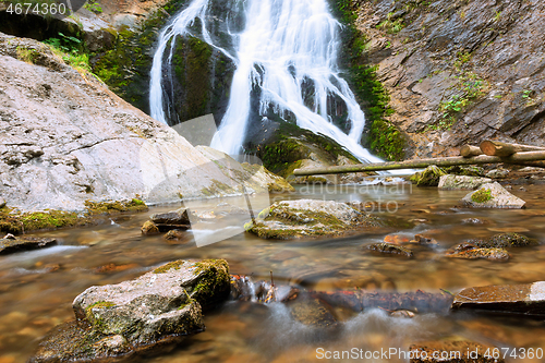 Image of Rachitele waterfall in Apuseni mountains