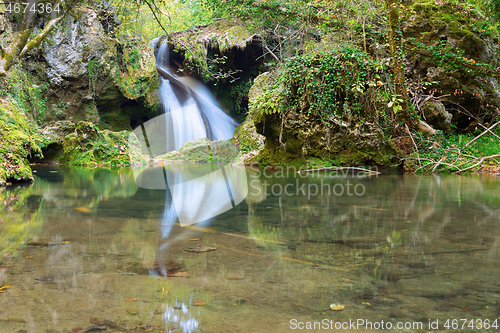 Image of Susara waterfall in autumn season