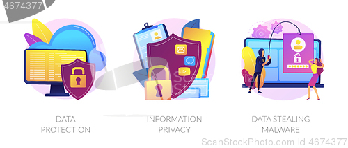 Image of Information safety vector concept metaphors