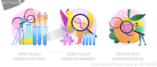Image of Gene modification vector concept metaphors.