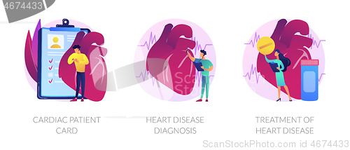 Image of Cardiology vector concept metaphors.