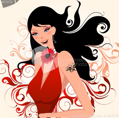 Image of fashion girl