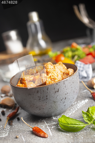 Image of chicken in bowl