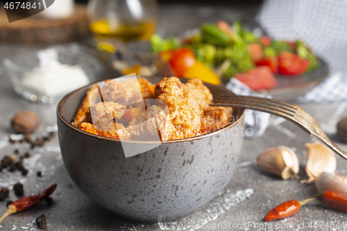 Image of chicken in bowl