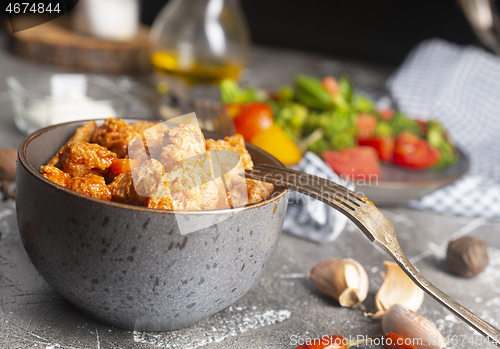 Image of chicken in bowl