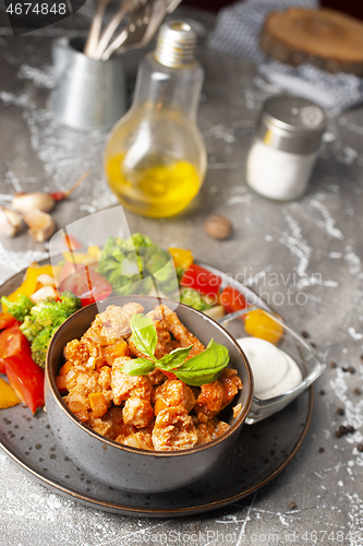 Image of chicken in bowl
