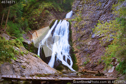 Image of Rachitele waterfall in Apuseni mountains