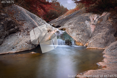 Image of water flowing over rocks in Apuseni