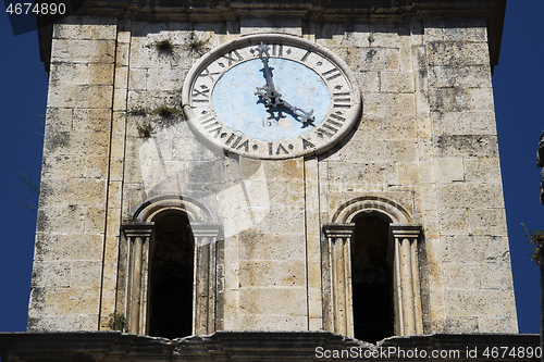 Image of St Nicholas church in Perast clock tower