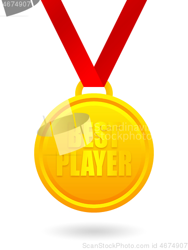 Image of Best player golden medal