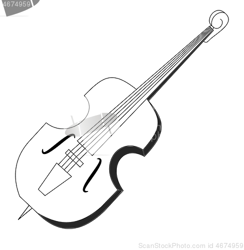 Image of Double-bass illustration