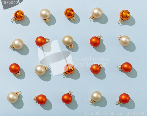 Image of Christmas balls pattern