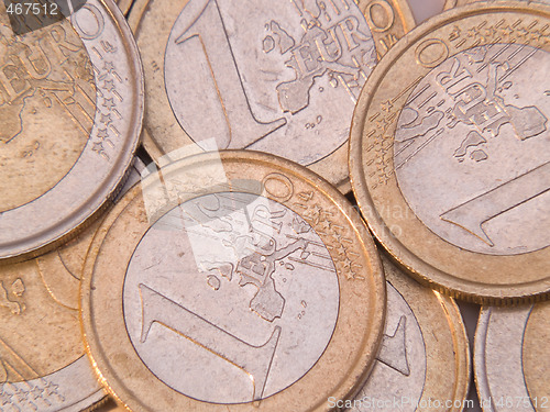 Image of Euro Coins Close-up