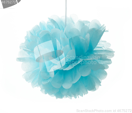 Image of blue paper decor